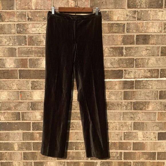 Take 50% OFF- Apostrophe Women’s Corduroy Pants in Striped Black, Size-2 - Picture 1 of 8
